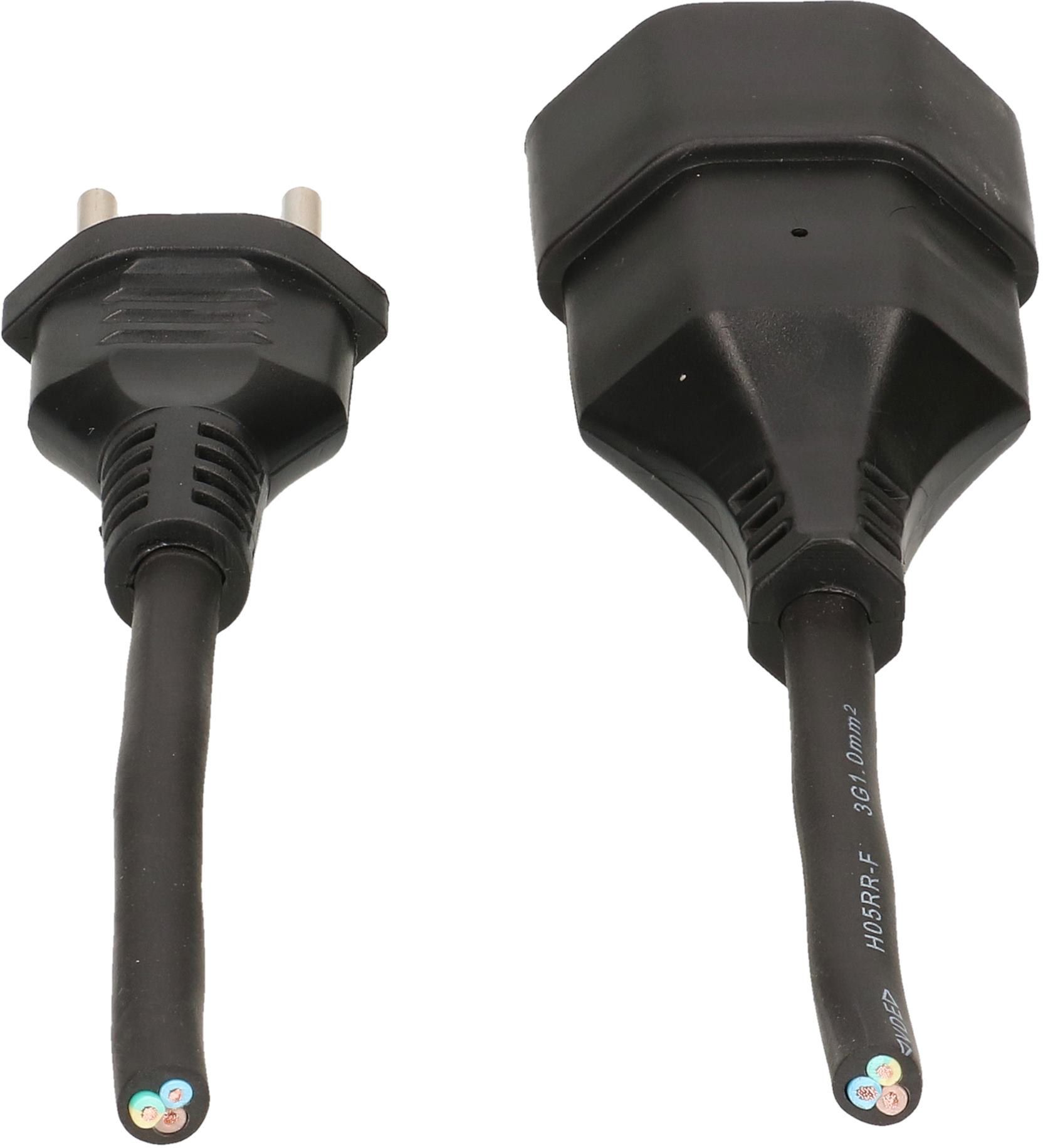 GD-Verlängerung H05RR-F3G1.0 5m schwarz Typ 12 / Typ 13