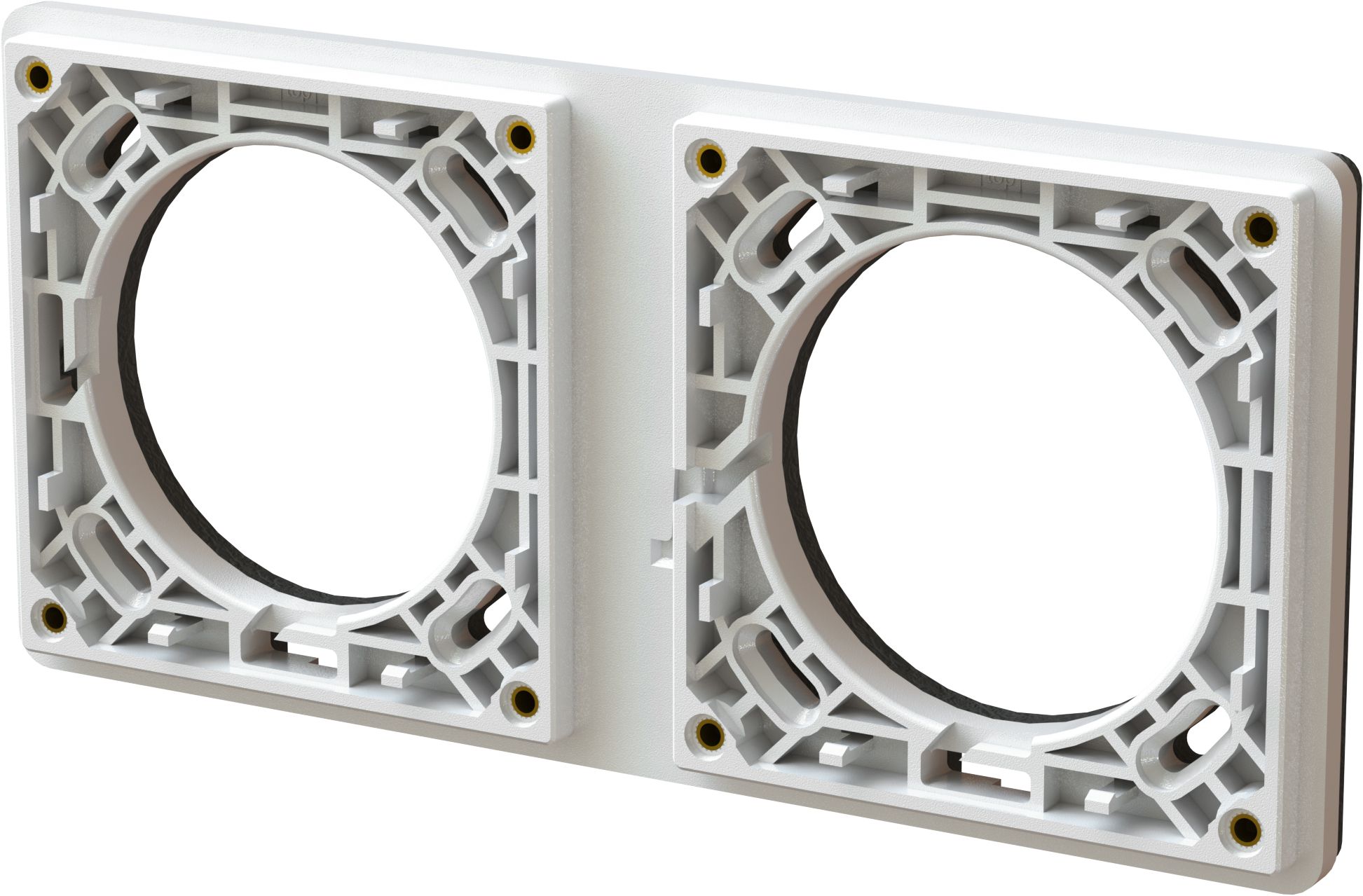 Befestigungsrahmen Gr.1x2/2x1 UP exo IP55 weiss