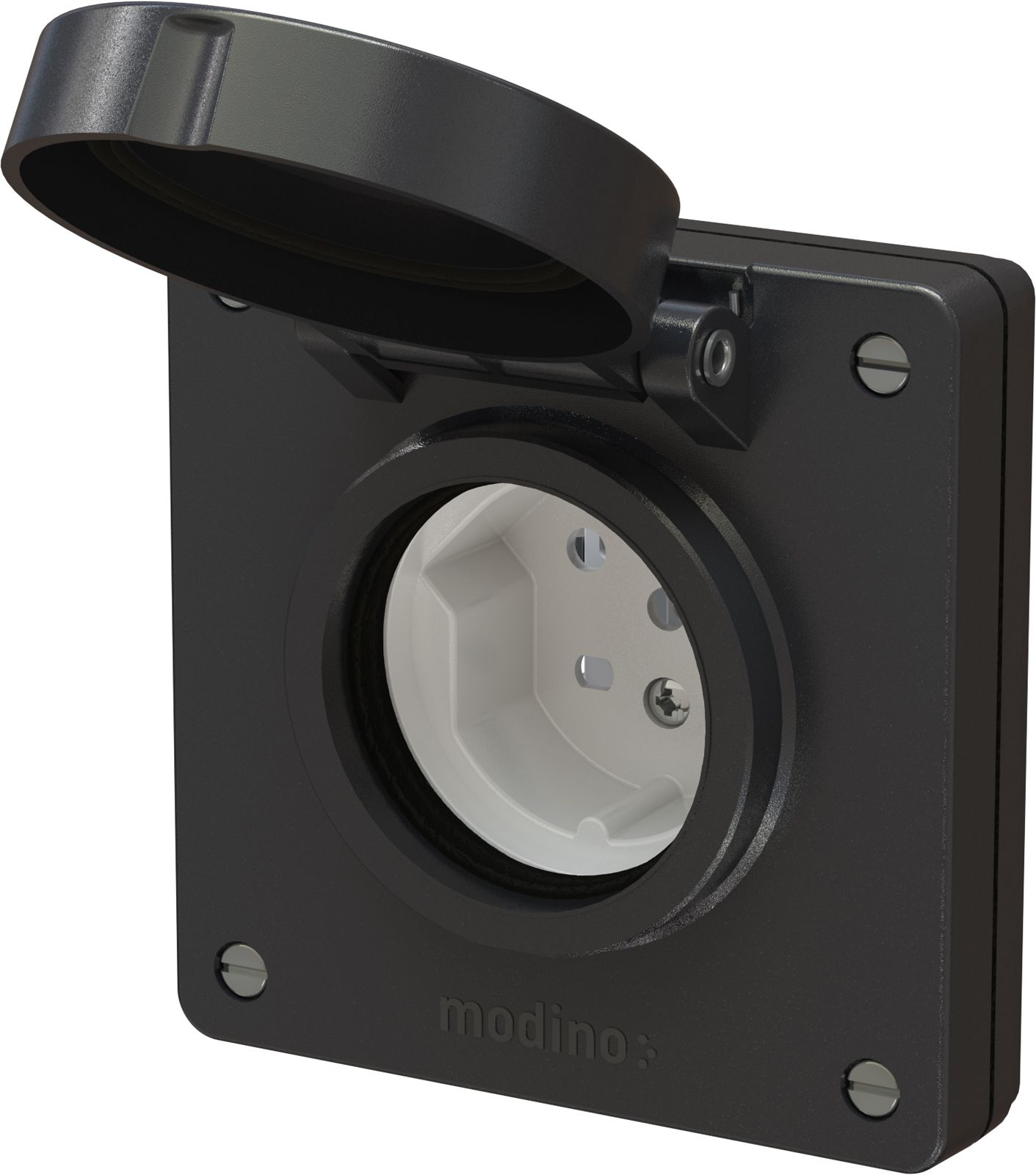 prise 1x type 15 ENC exo IP55 noir