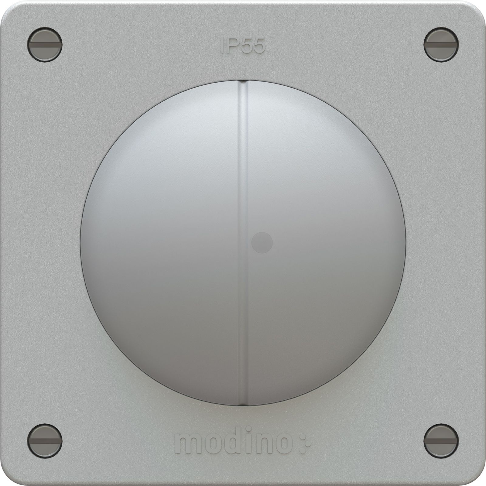 bouton-poussoir double NO/NF 1x illuminé AP exo IP55 gris clair