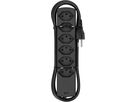 multiprise Safety Line 6x type 13 noir aimant 1.5m