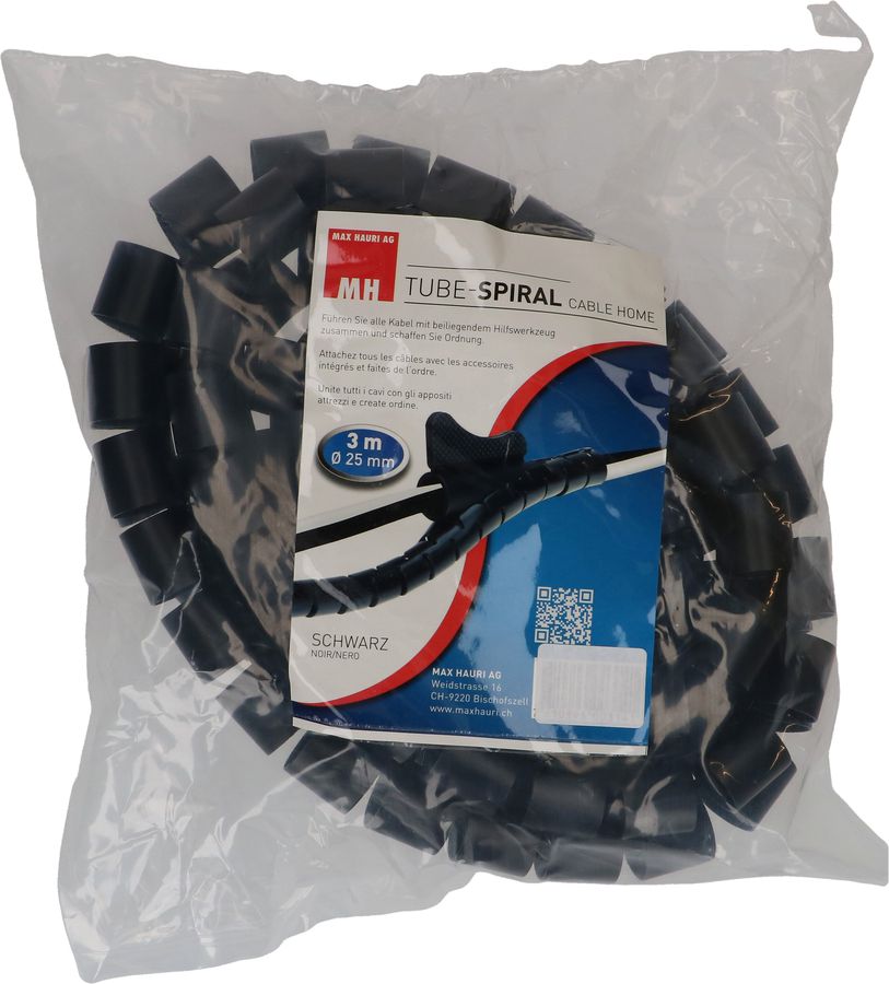 set gestion des câbles grand noir