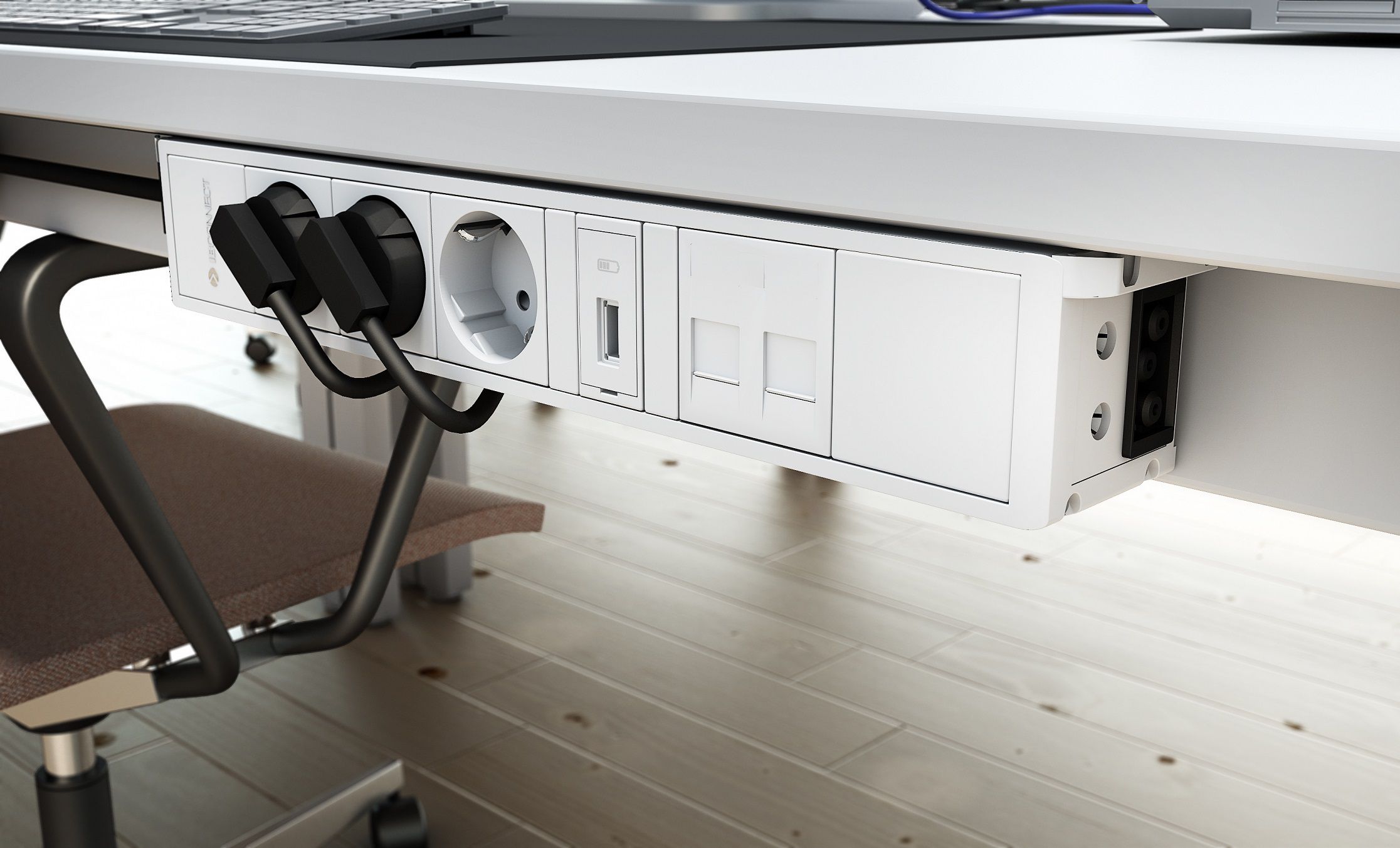 CUBO set de montage 90° anthracite / 2 pièces