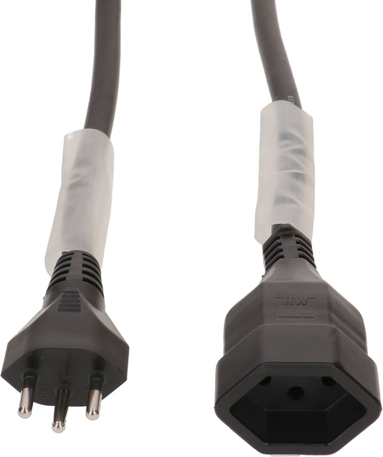 Rallonge GDV H07RN-F3G1.5 20m noir type 12 / type 13