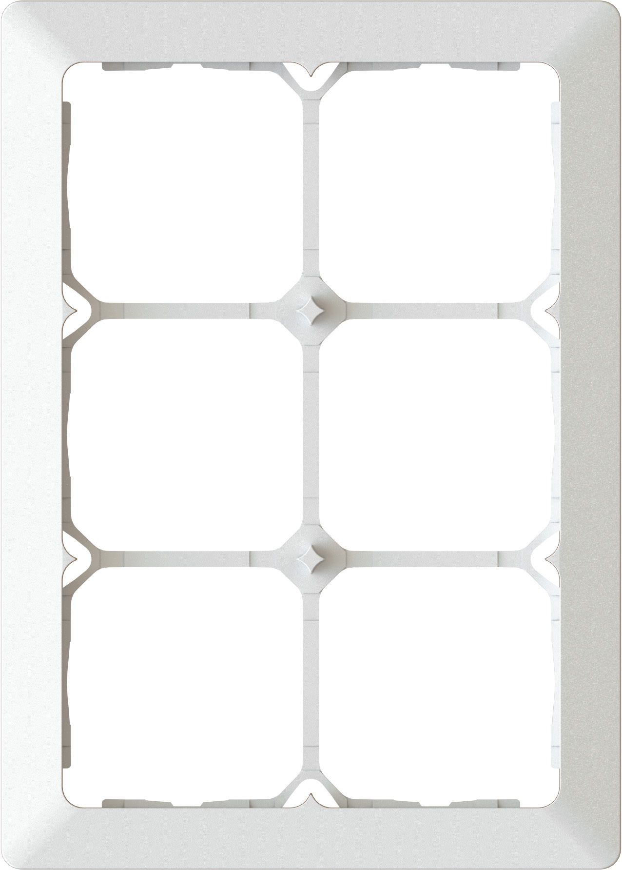 cadre de recouvrement ta.3x2 ENC +profil décoratif priamos blanc