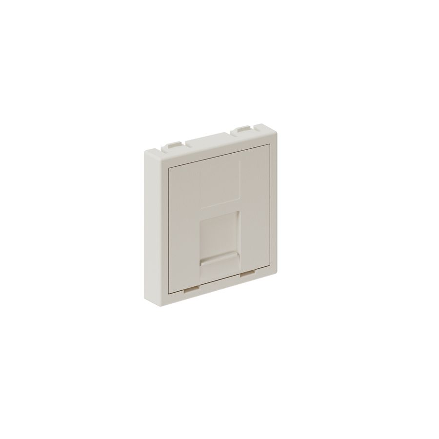 accessoire multimédia 45x45 blanc couverture pour 1x RJ45