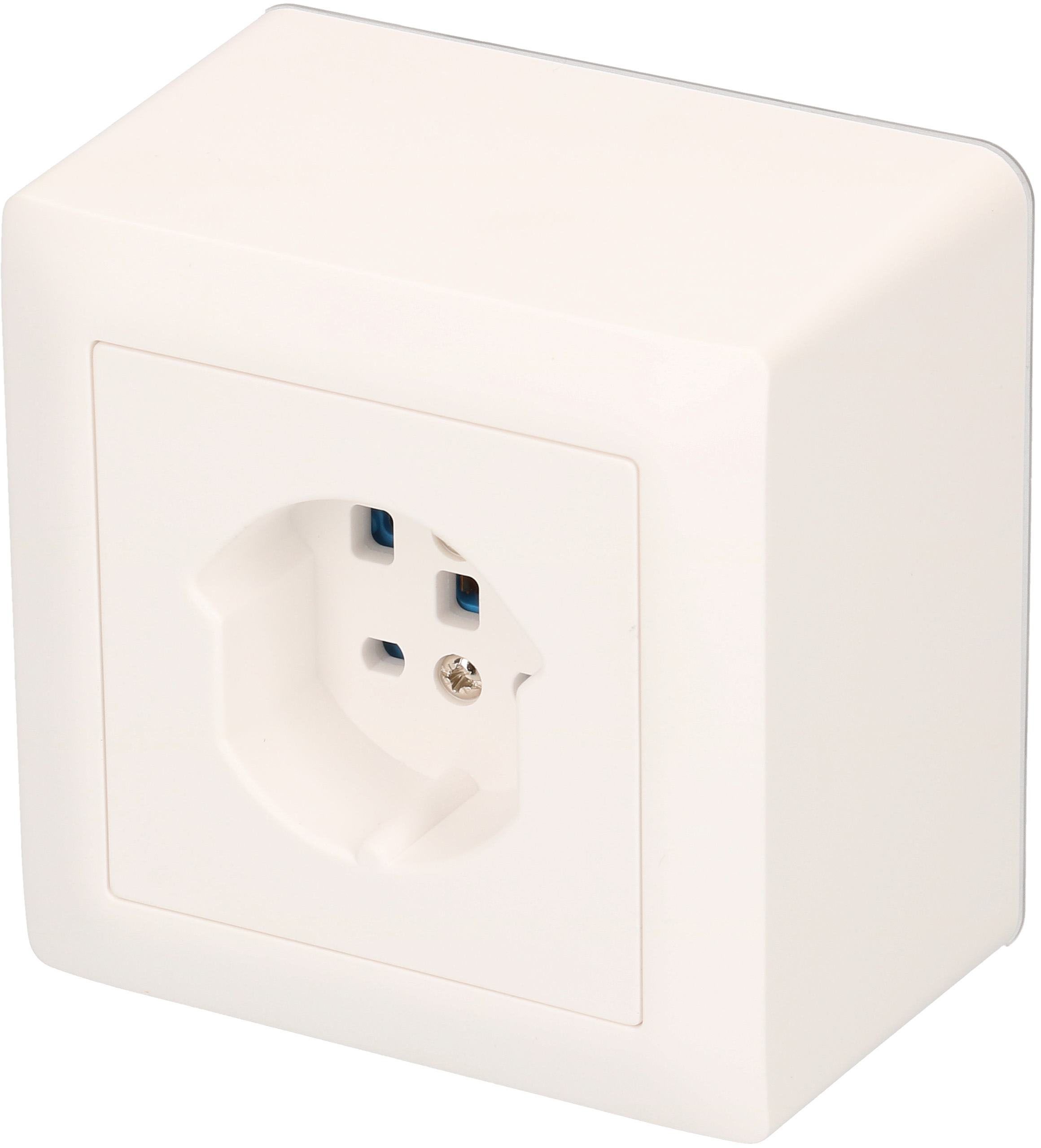 Steckdose 1x Typ 25 Gr.1x1 AP Kallysto weiss
