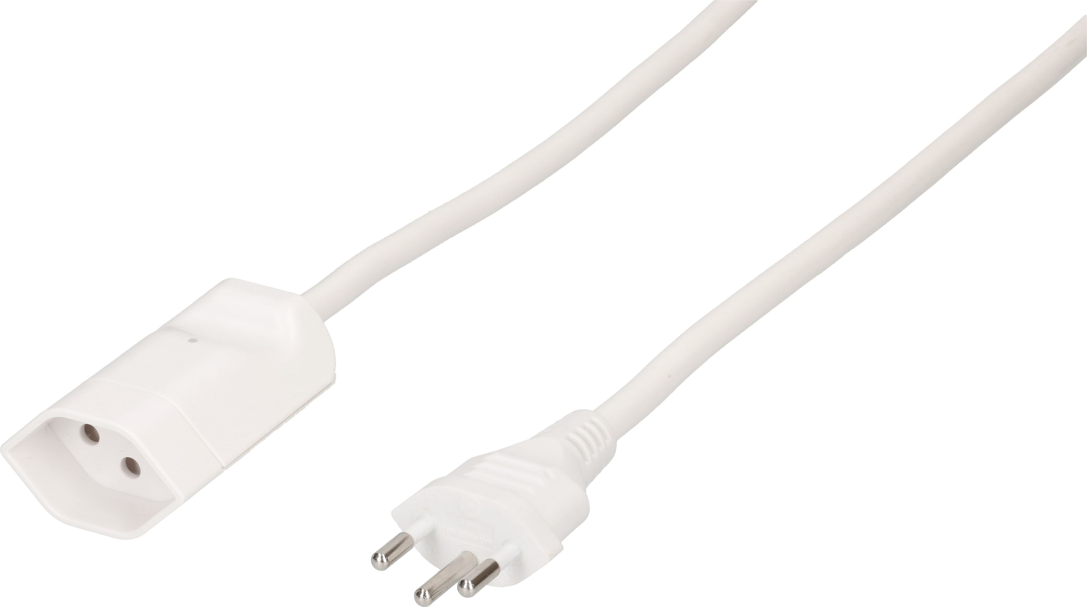 rallonge TD H05VV-F3G1 5m blanc avec indicateur d'activité
