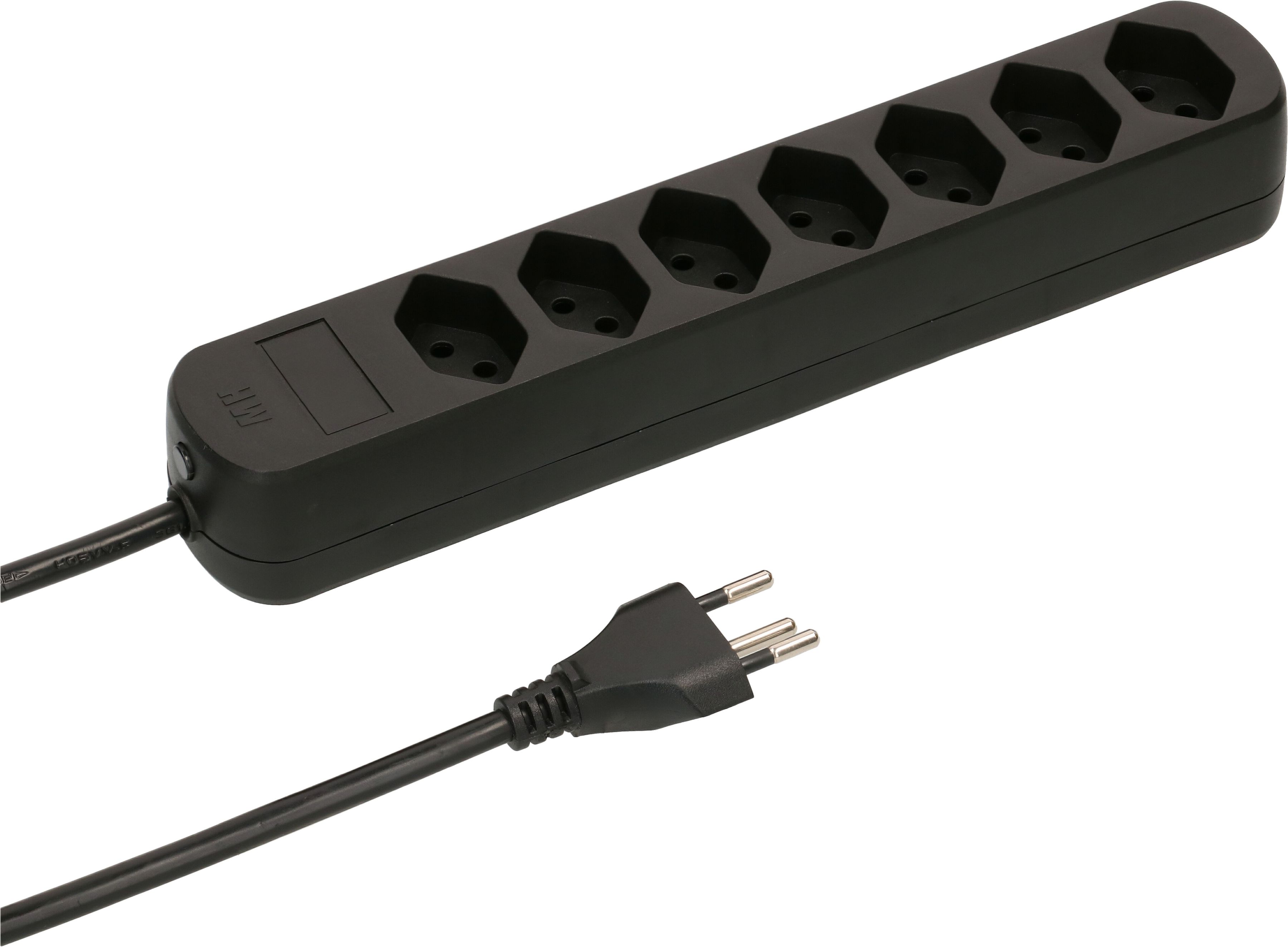Steckdosenleiste Basic Line 7x Typ 13 schwarz 1.5m