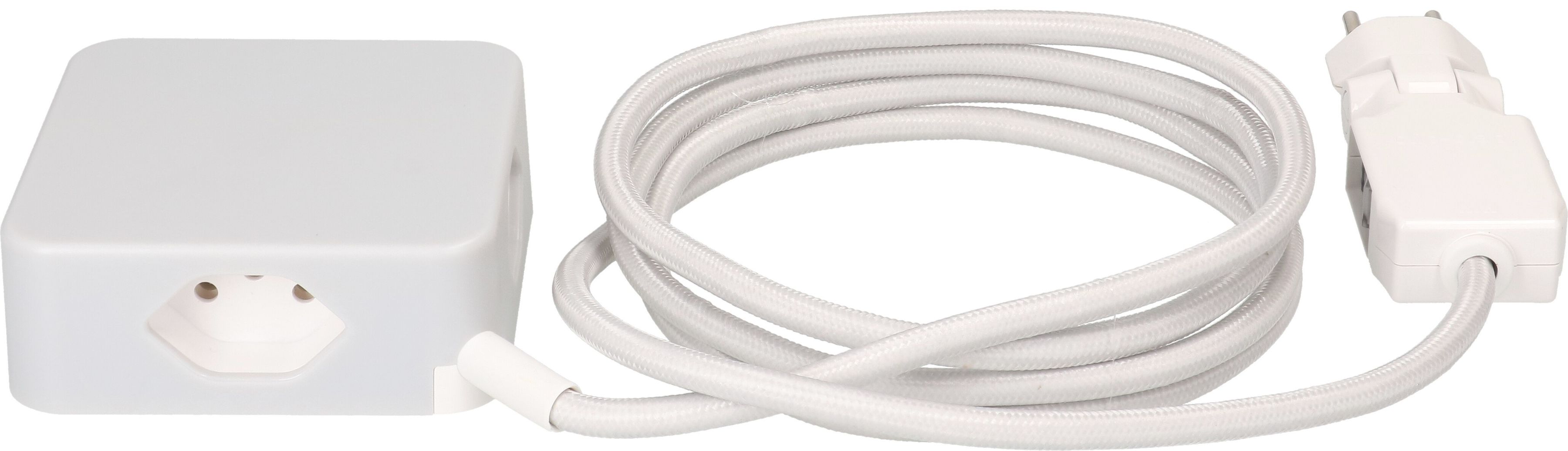 multiprise Cube 3x type 13 gris / blanc USB 2m clip-clap