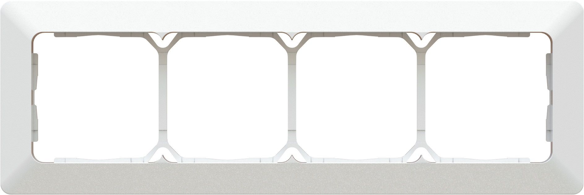 cadre de recouvrement ta.4x1 ENC +profil décoratif priamos blanc