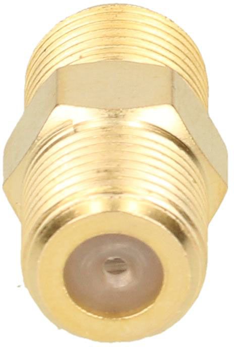 F-Verbinder 2x F-Buchse gold