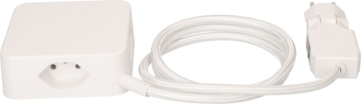 multiprise Cube 4x type 13 blanc / blanc 2m clip-clap
