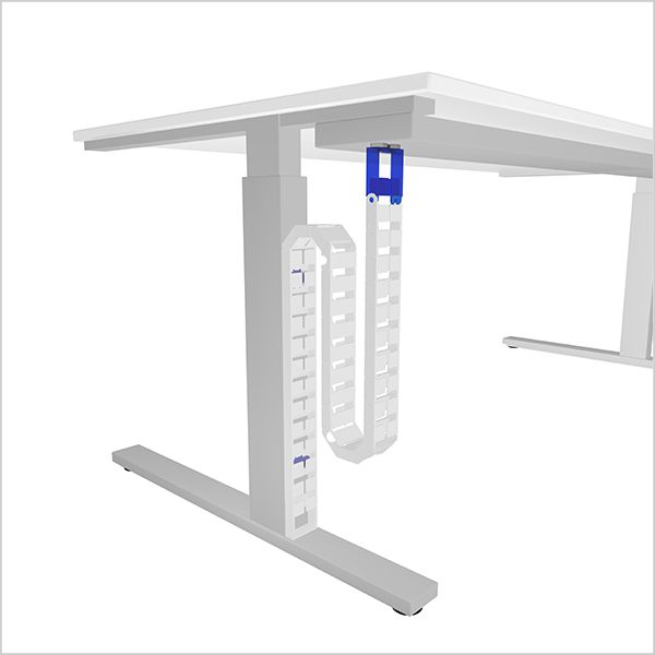 garniture serpentine de câble 1 Qube 1.27m noir RAL9005 aimant