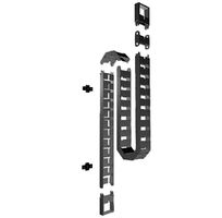 garniture serpentine de câble 1 Qube 1.24m noir RAL9005 aimant