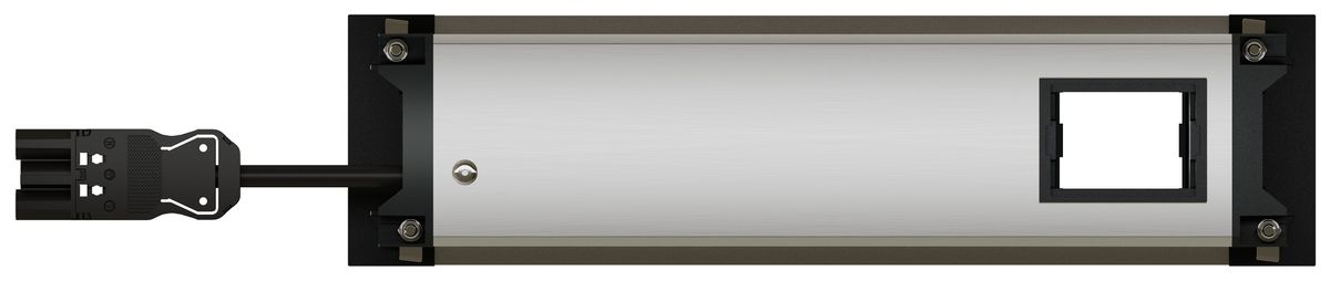 INTRO2.0 bloc multiprise anodisé 3x type 13 1x module vide