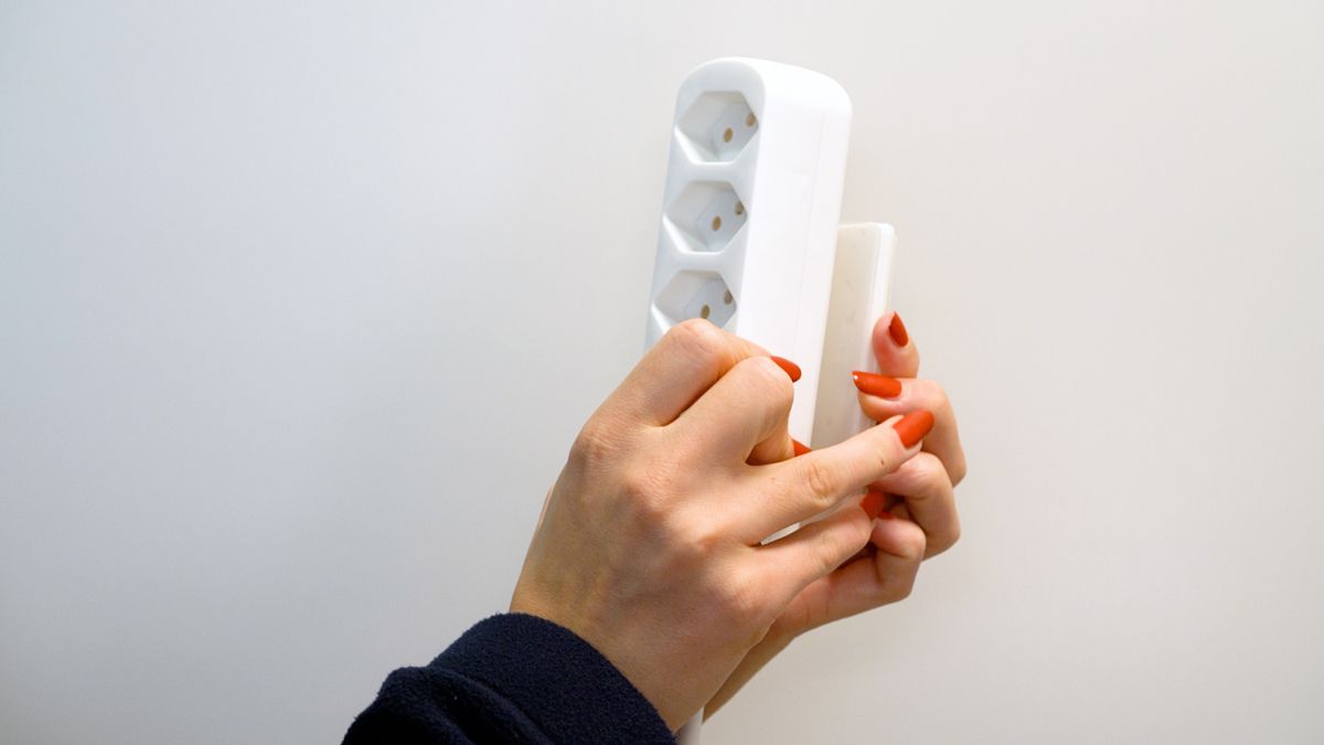 slide-strip support universel pour montage mural blanc 2 pc.