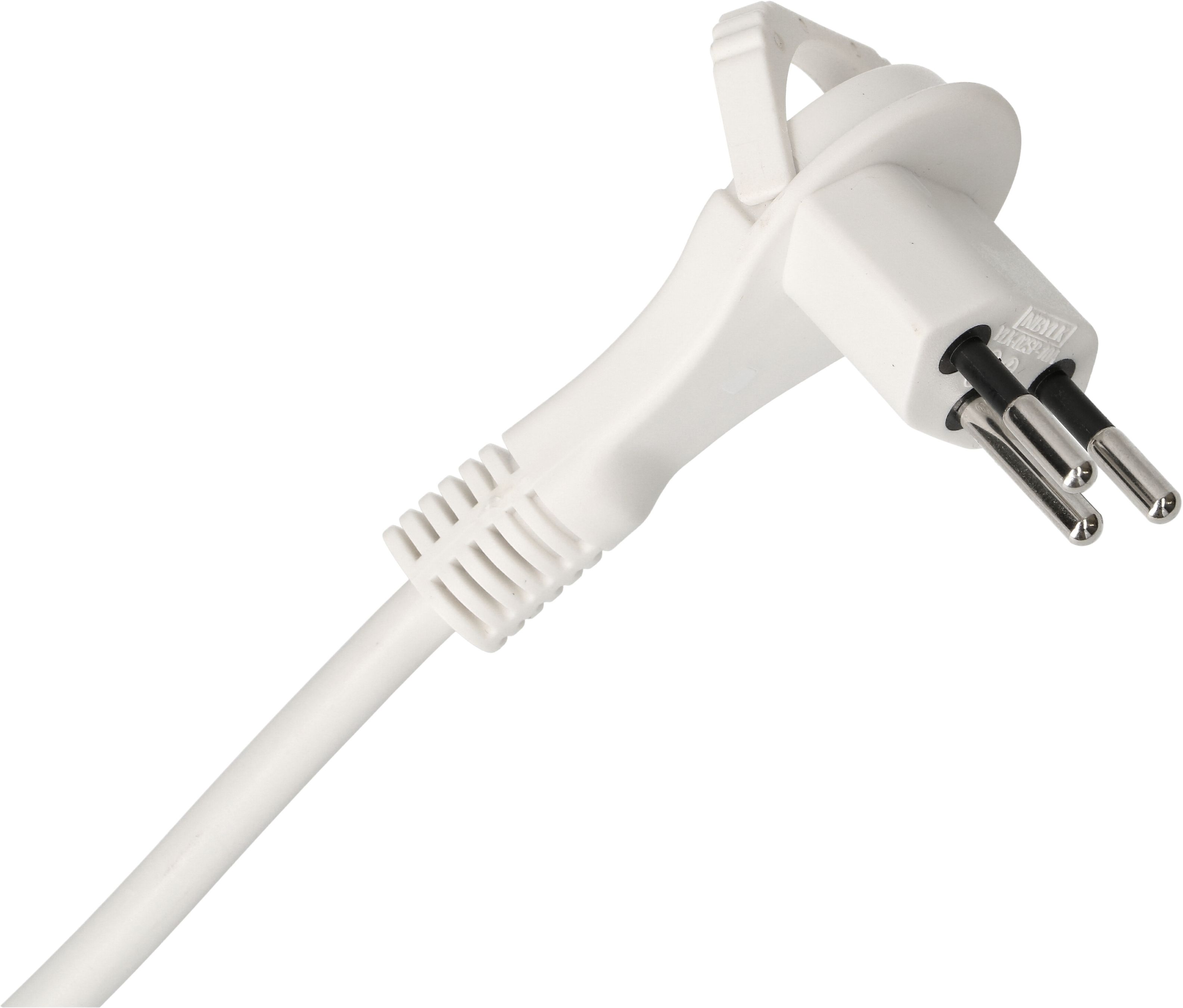 Prolunga TD H05VV-F3G1.0 3m bianco ad angolo piatto tipo 12