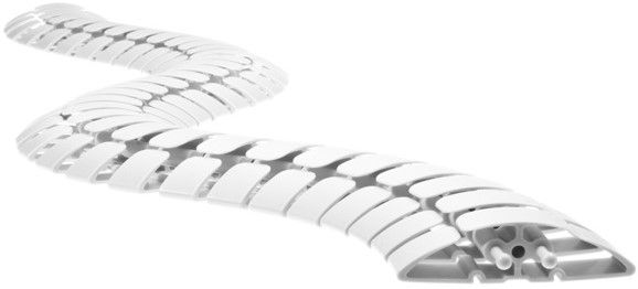 serpentin de câble Pro 90 1.00m blanc RAL9003