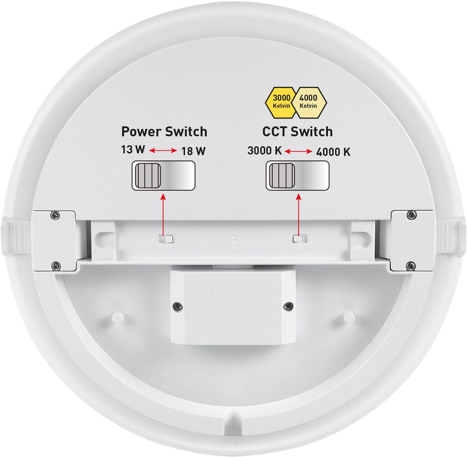 plafonnier et applique LED VARIO 28 HF 3000-4000K 13-18W