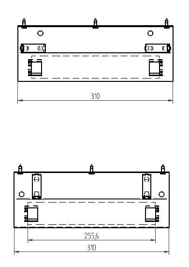 coulotte de câbles noir incl. support de câble