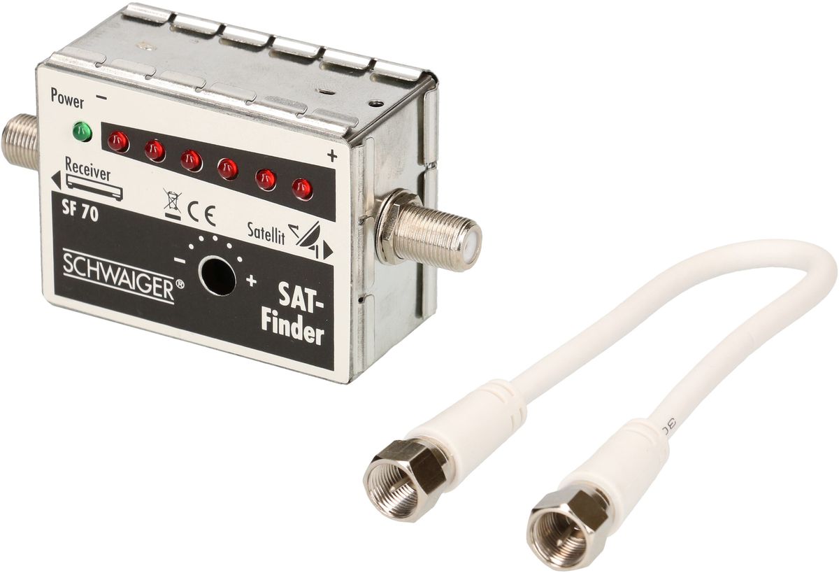 SAT-finder avec 6+1 LED