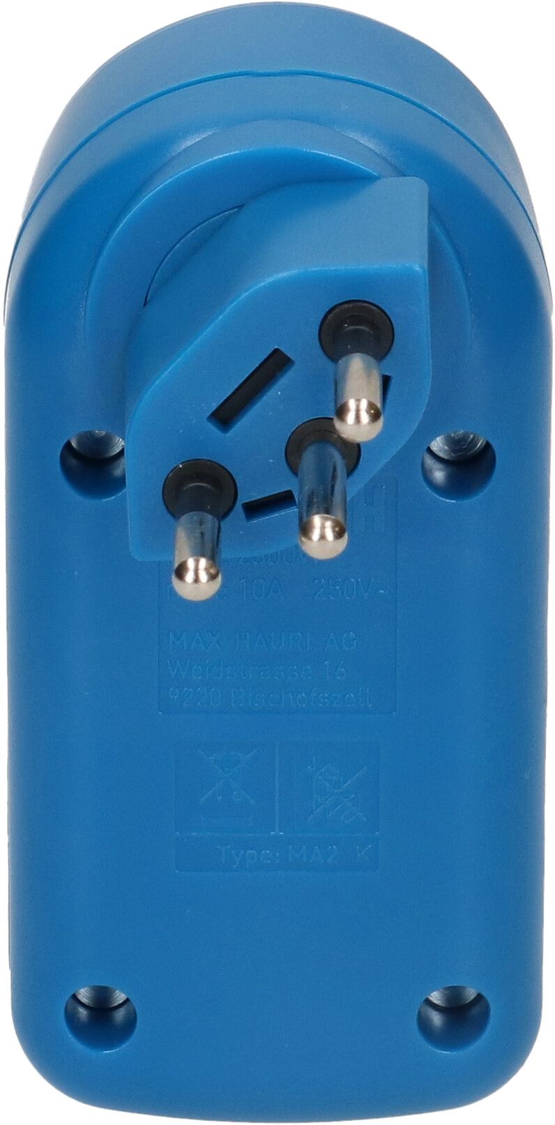 Multi adaptateur ADAPT 2x type 13 bleu rotatif BS