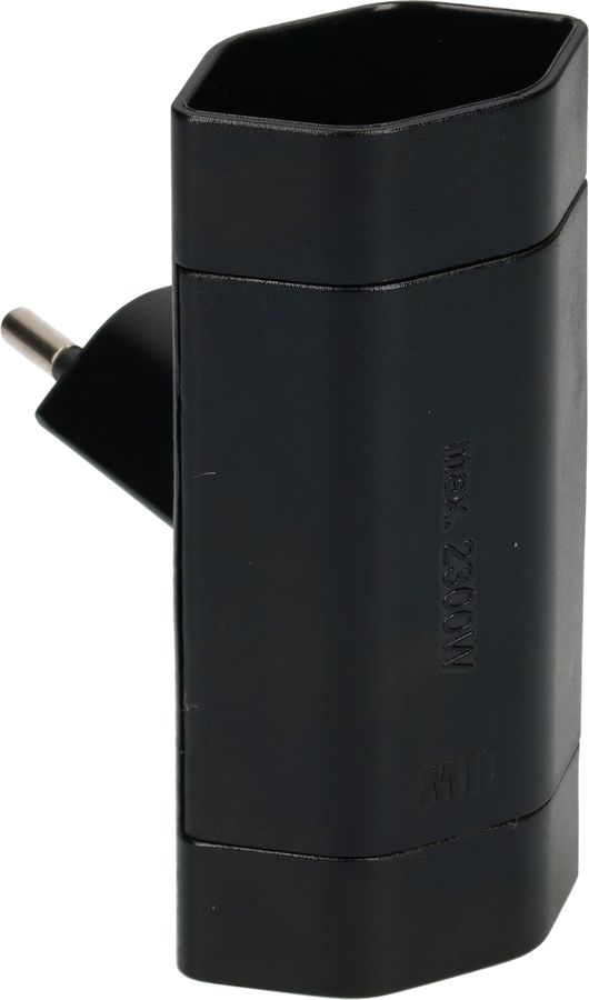 multi adaptateur 2x type 13 3 pôles noir
