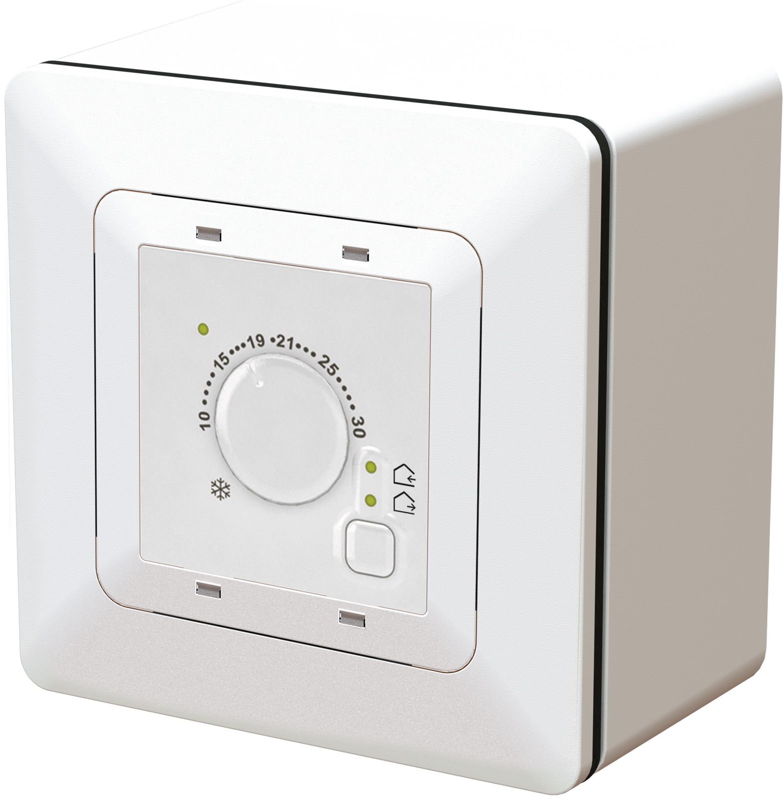 Thermostat d'ambiance chauff./ refroid., AP, priamos, blanc