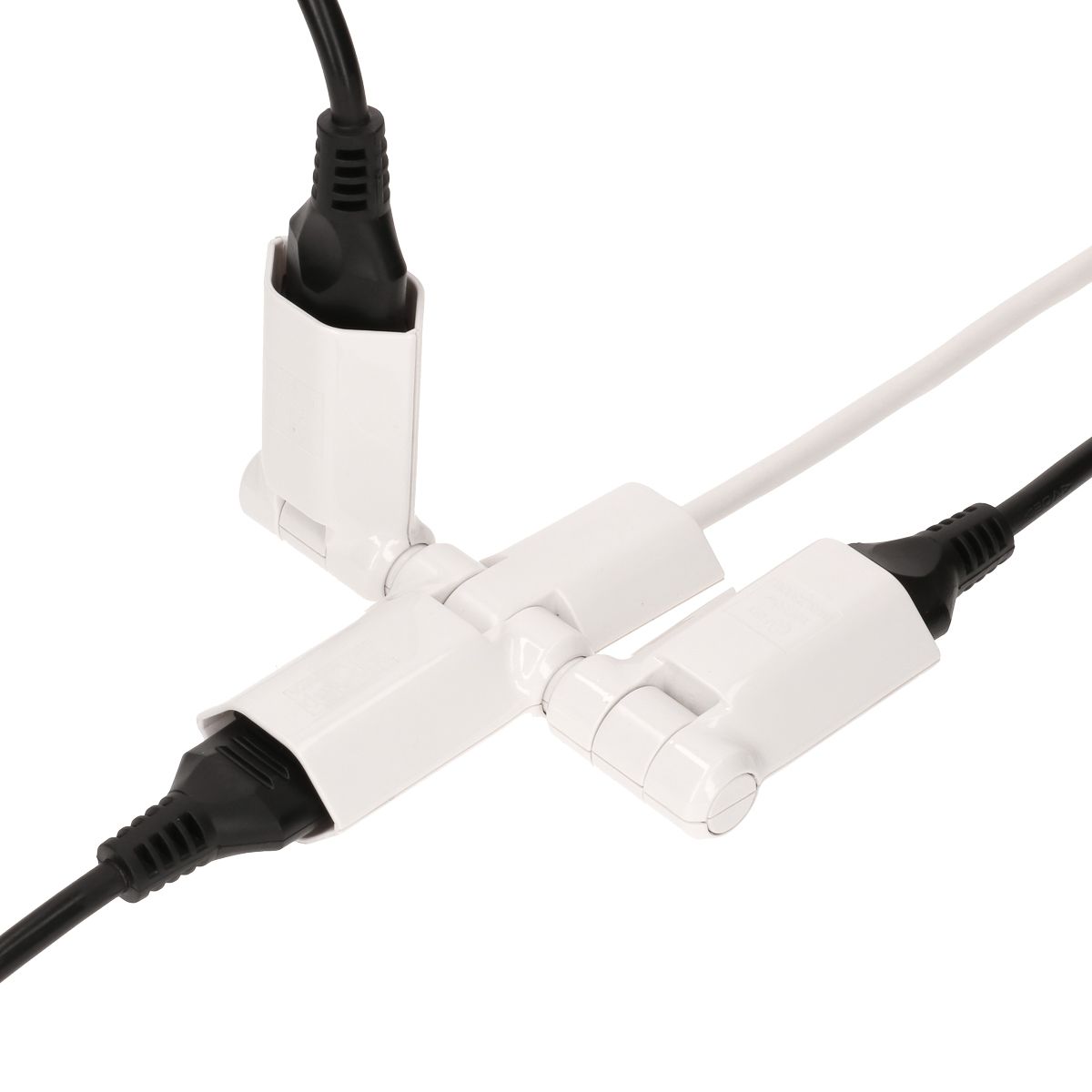 multiprise clip-clap Line 3x type 13 blanc interrupteur 2m