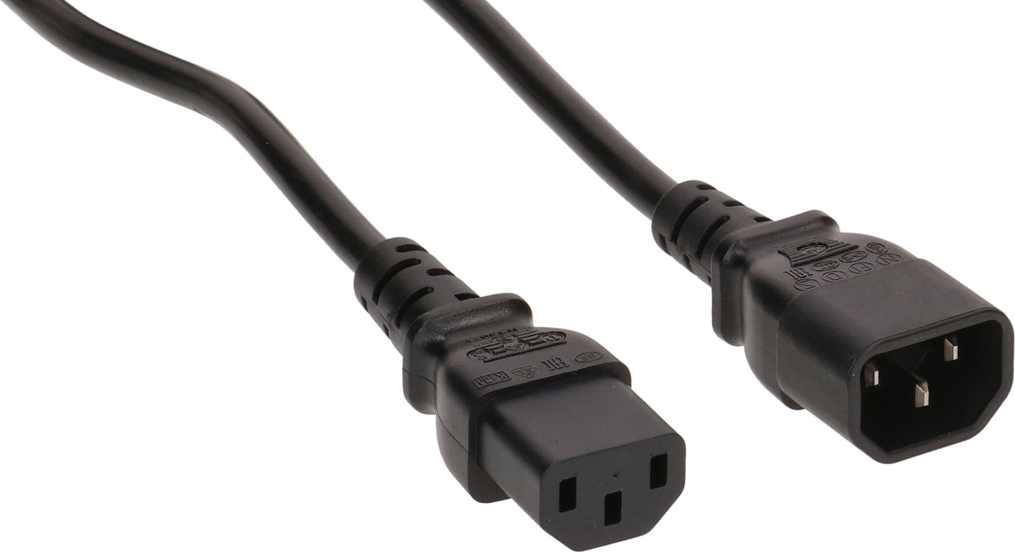 rallonge d'appareils TD H05VV-F3G1.0 3m noir C14/C13