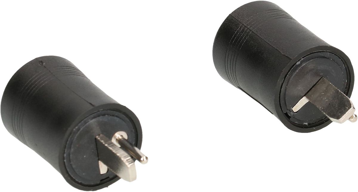 prise HP avec visses noir 2 pièces