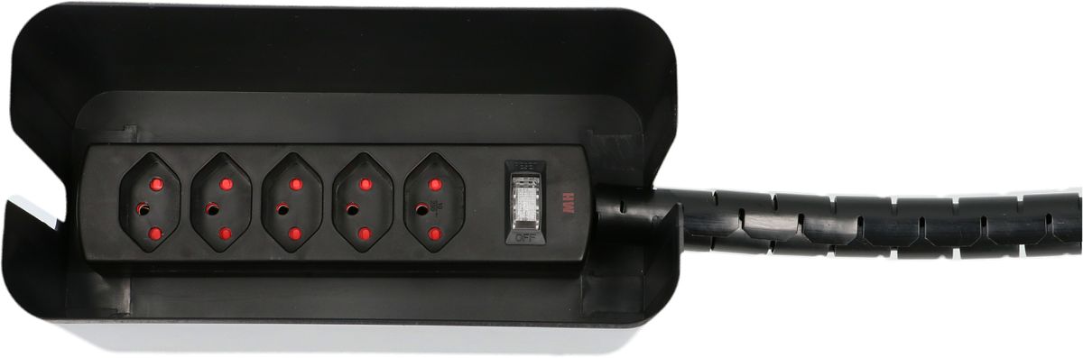 set gestion des câbles petit noir