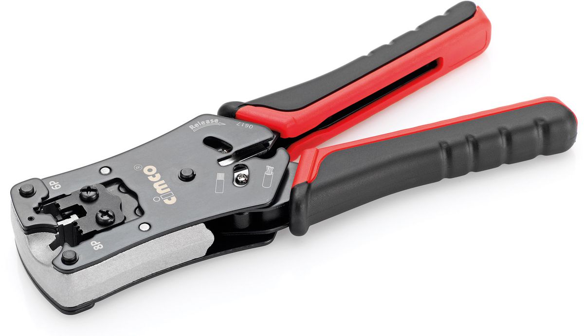 Pince à sertir pour fiche western 4/6/8 pôles