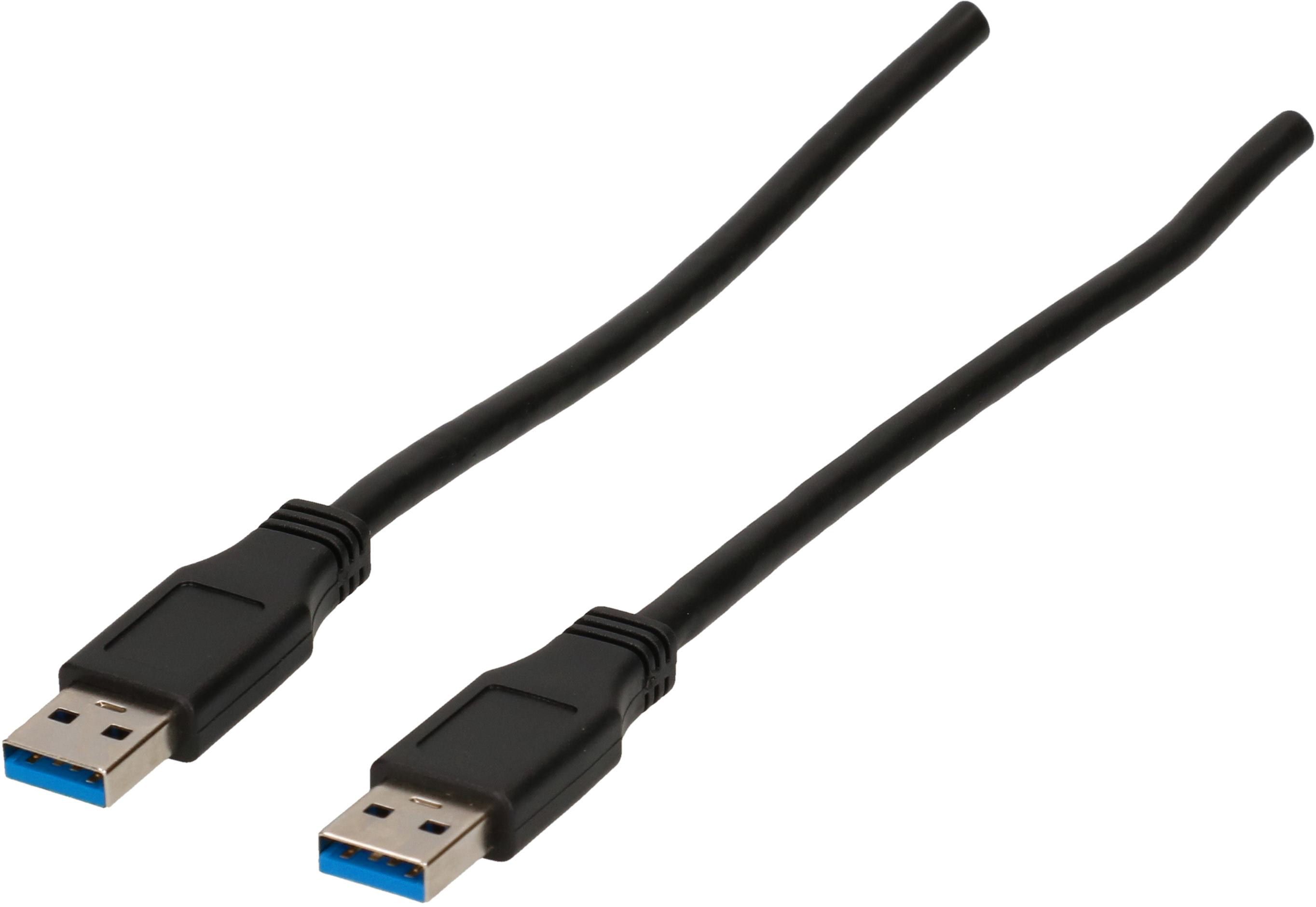 câble de raccordement USB A/A 3.0 3m noir