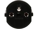 adaptateur fixe type 23 / Schuko CEE 7/7 avec joint noir