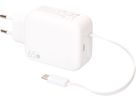 USB Schnellladeadapter GaN 1x USB-C Kabel 1x USB-C PD/QC 65W ws