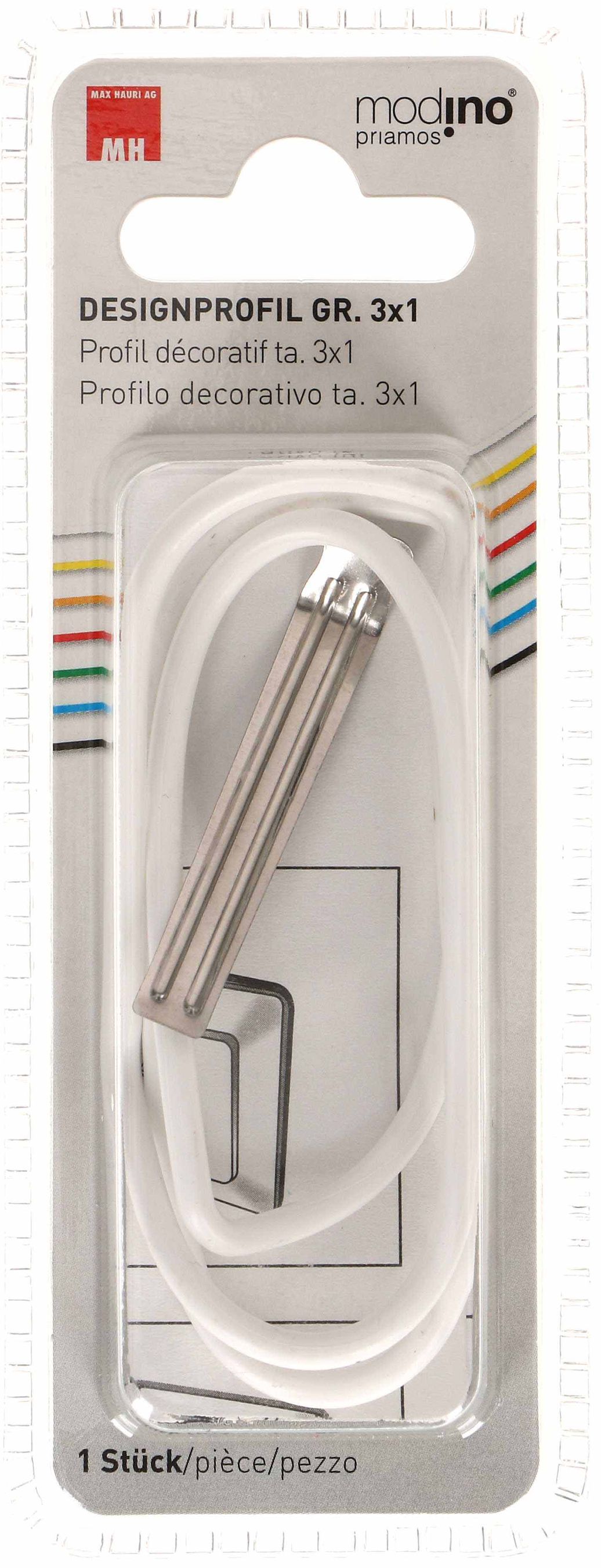 profilo decorativo dim.3x1 priamos bianco