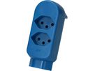 Multi adaptateur ADAPT 2+1x type 13 bleu rotatif BS