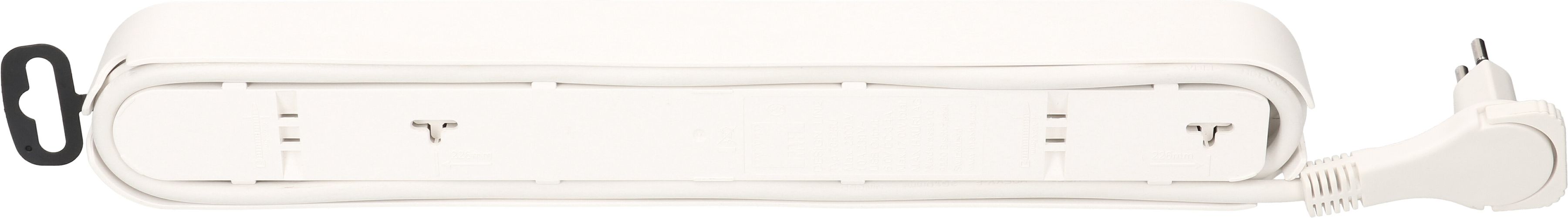 multipresa Design Line 5x tipo 13 USB A+C bi/ne interr. 2.2m pia.