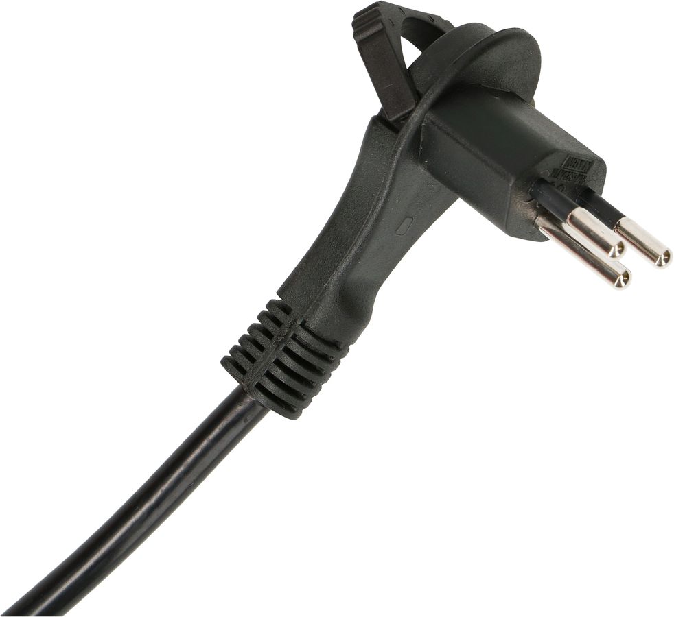 Prolunga TD H05VV-F3G1.0 5m nero ad angolo piatto tipo 12