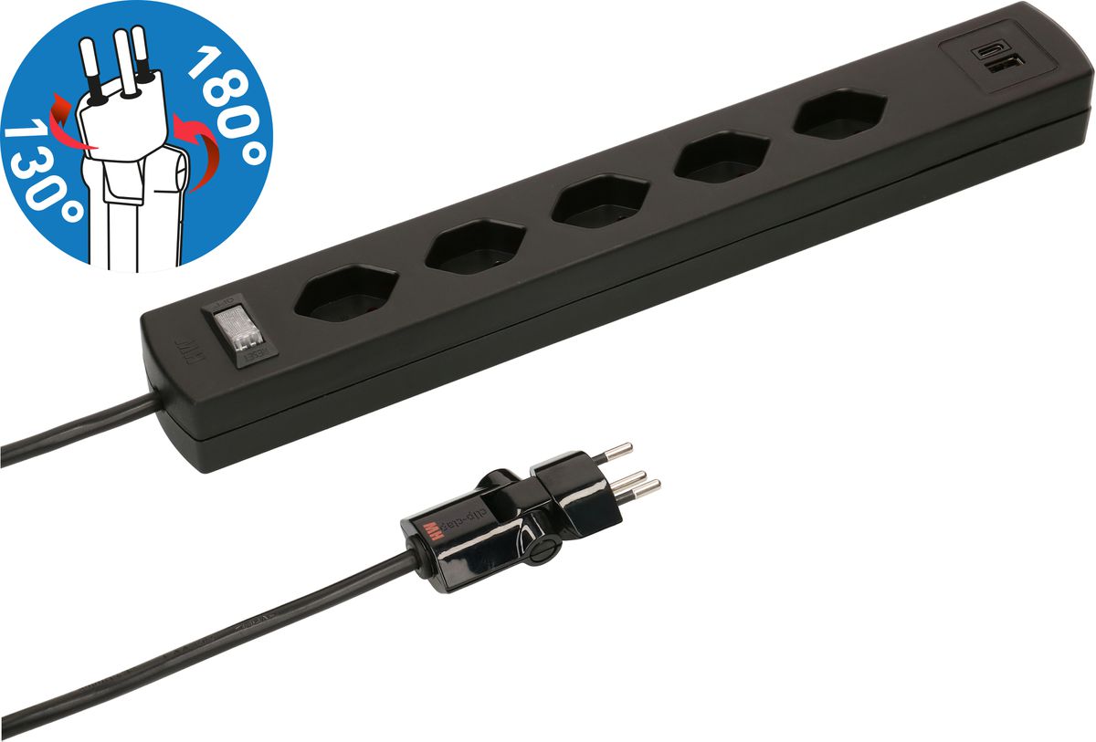 multip. Safety Line 5x type 13 90° BS nr interr. USB aim. 2m cli.