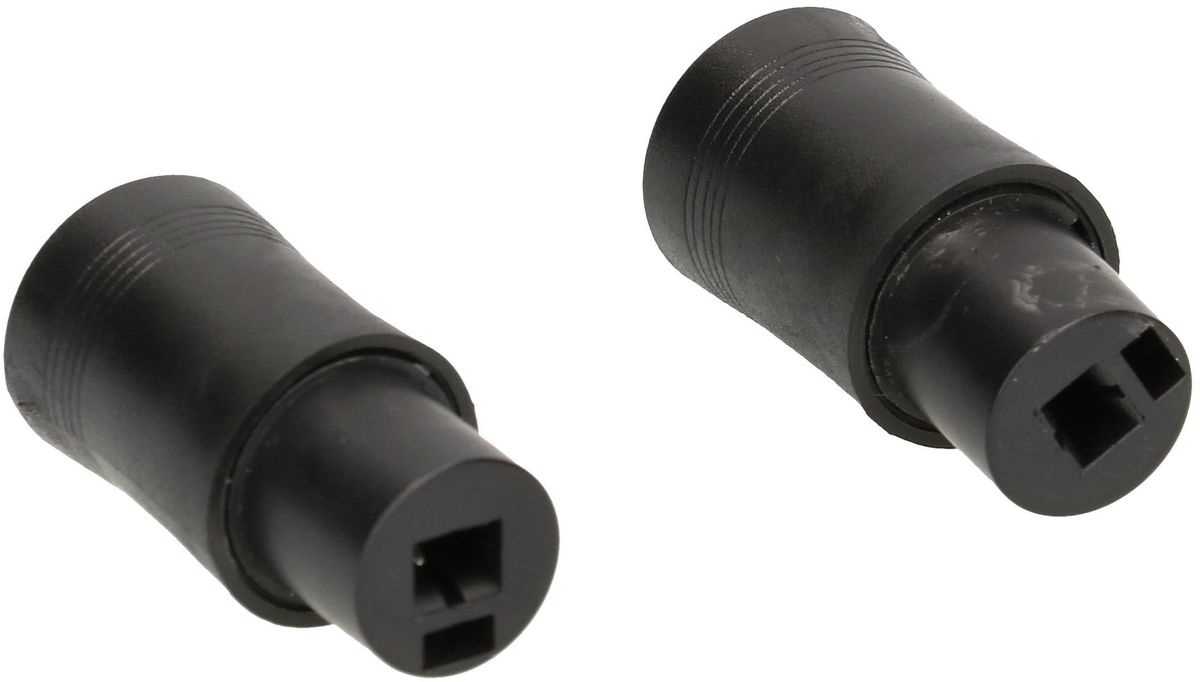 prise haut-parleur noir 2 pièces