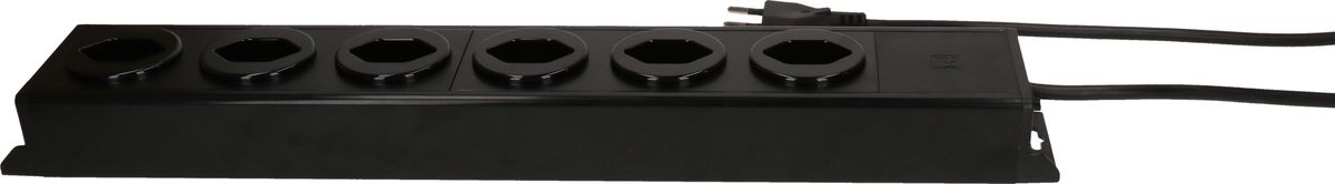 multiprise Power Line 6x type 13 noir/noir 5.0m