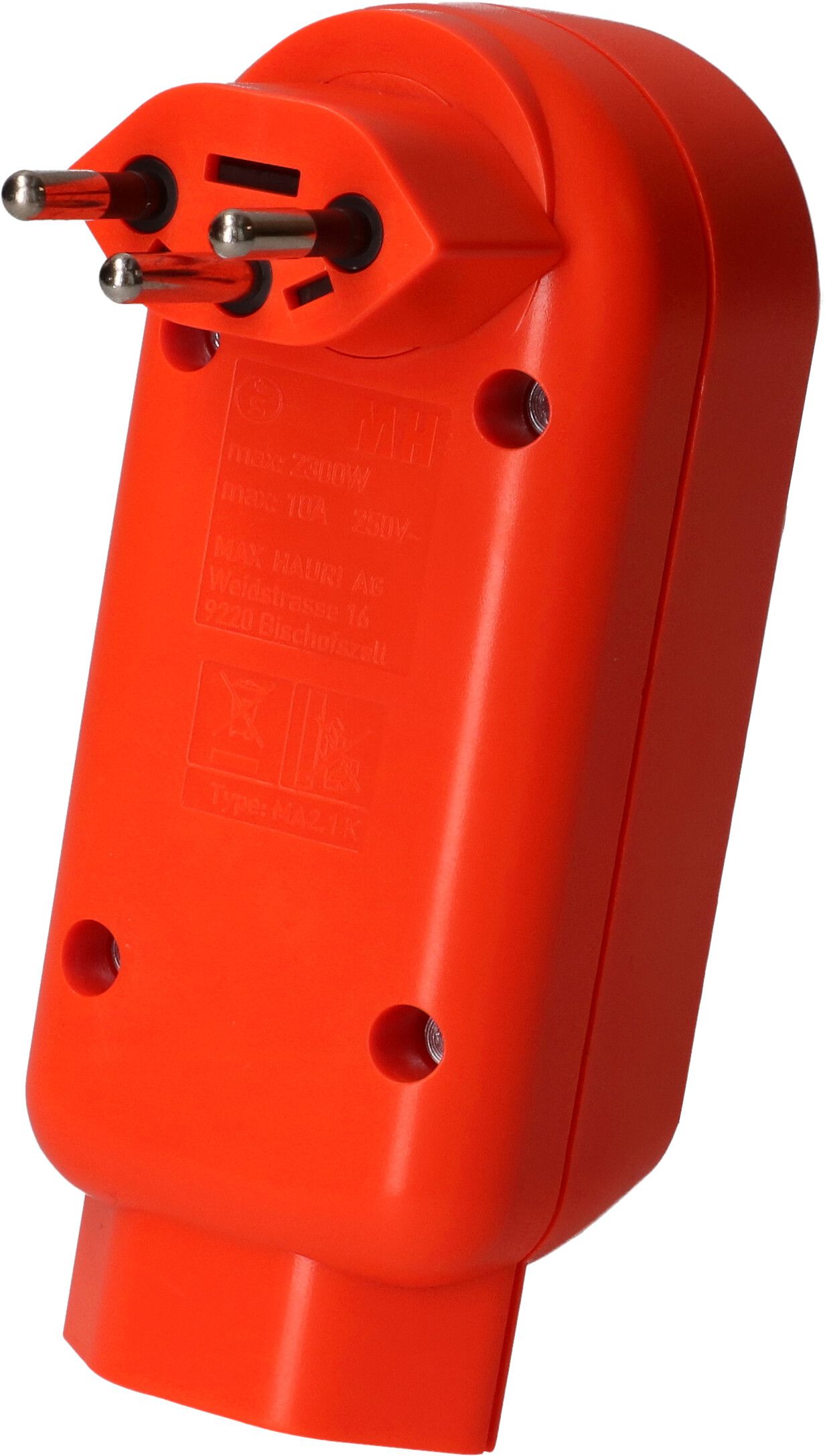 Multi adaptateur ADAPT 2+1x type 13 orange fluo rot. BS