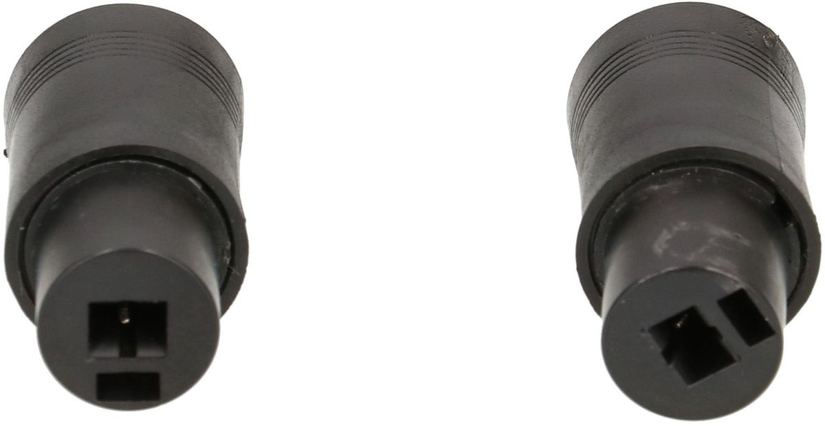 prise haut-parleur noir 2 pièces