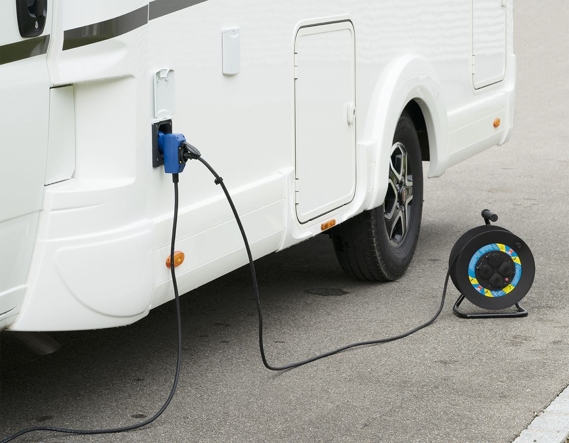 Prolunga CEE H07RN-F3G1.5 nero 1.5m IP44 3 poli angolata