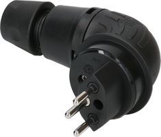 fiche TH type 13 coudée 3 pôles noir IP55