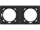 Befestigungsrahmen Gr.1x2/2x1 UP exo IP55 schwarz