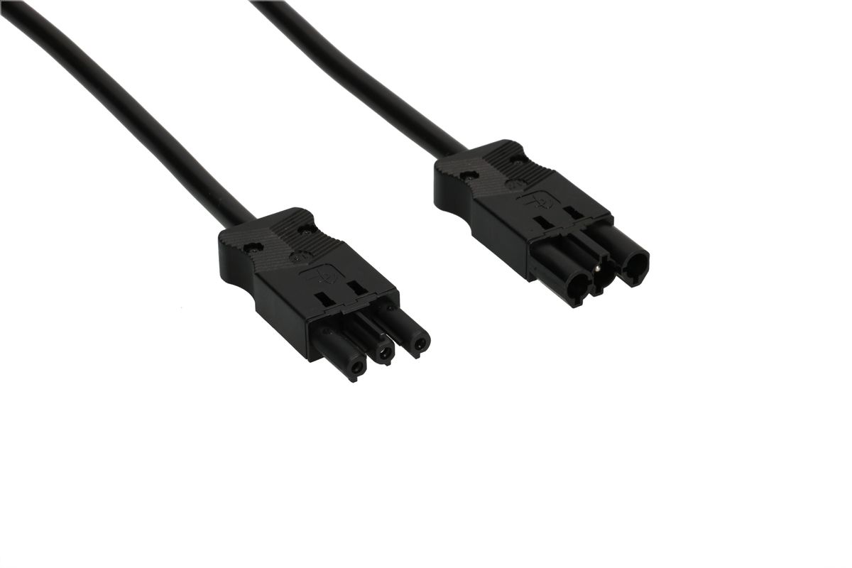 Rallonge TD AC 166 H05VV-F3G1.5 0.8m noir